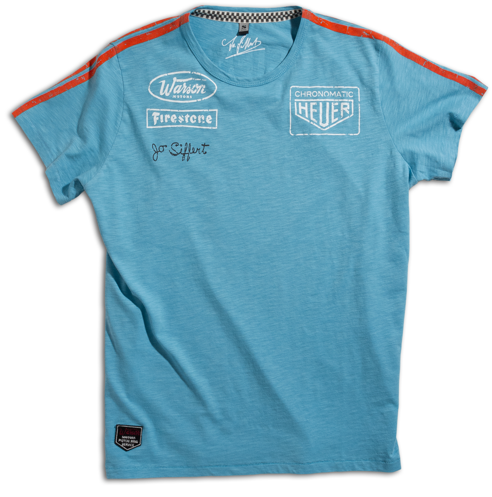 Targa Gulf Blue T-Shirt by Warson Motors