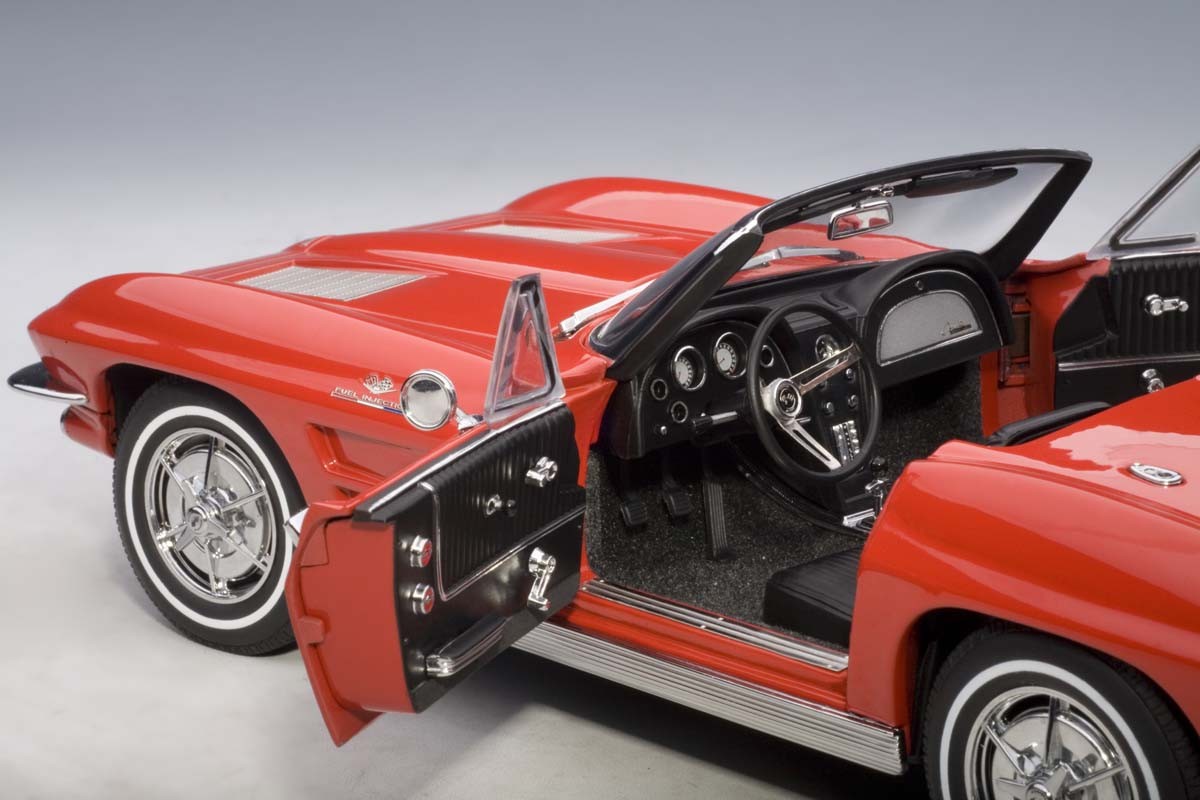 Chevrolet Corvette 1963 Convertible – Riverside Red by AUTOart