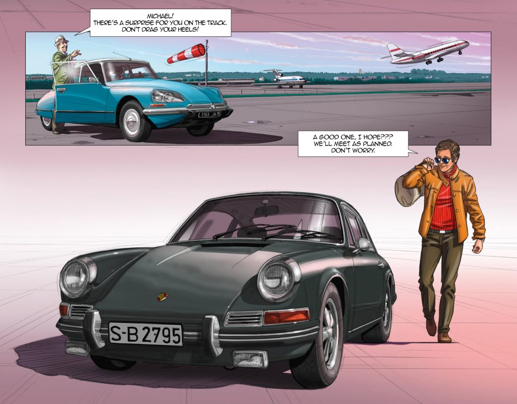 Le Mans McQueen Graphic Novel by Sandro Garbo