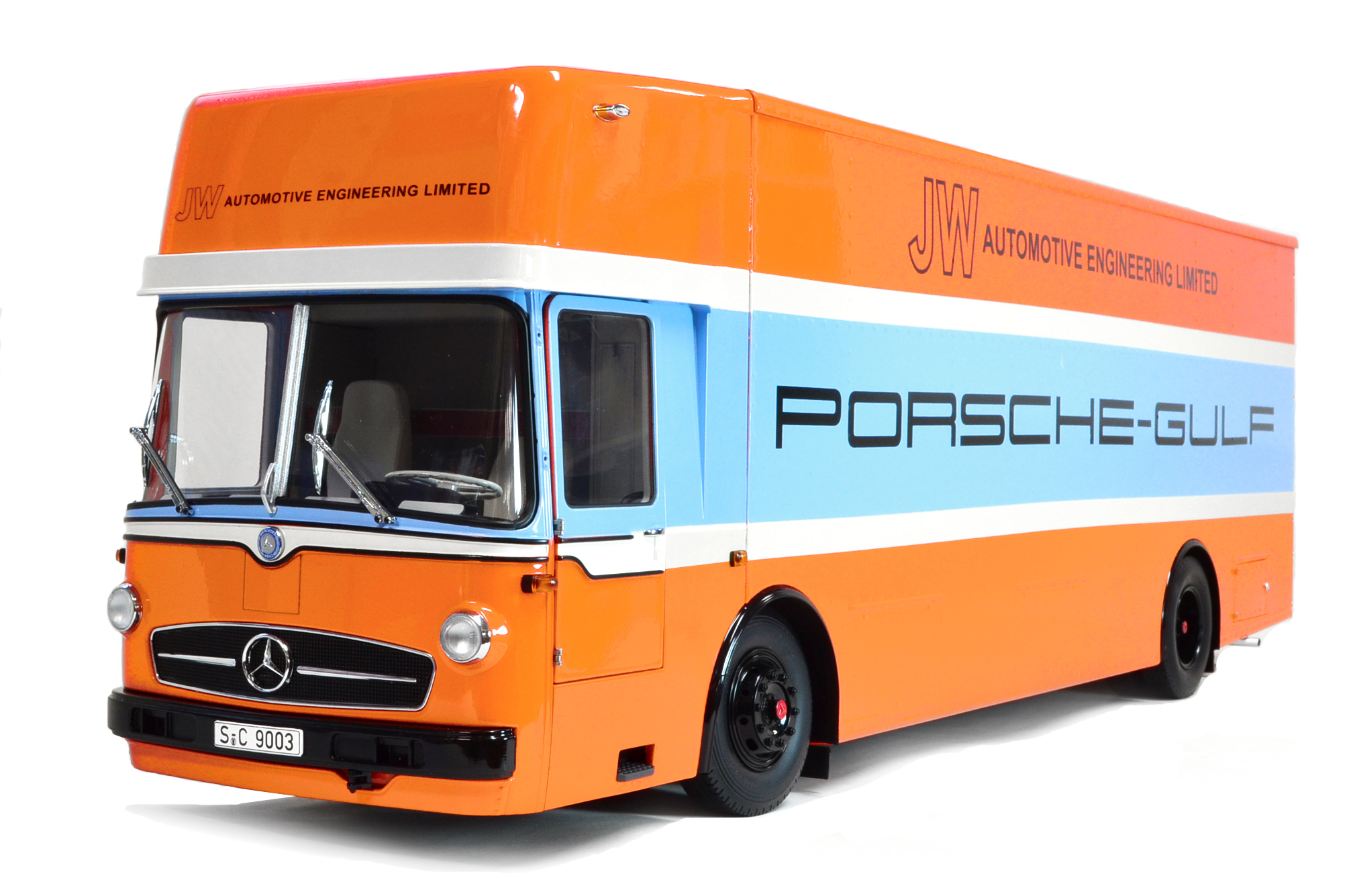 1968 Mercedes-Benz Gulf Racing Truck by Schuco exclusively for CK Modelcars (1:18 scale)