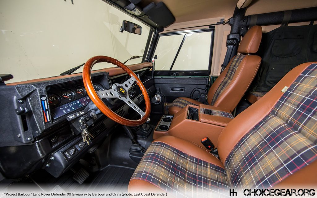 barbour land rover defender orvis