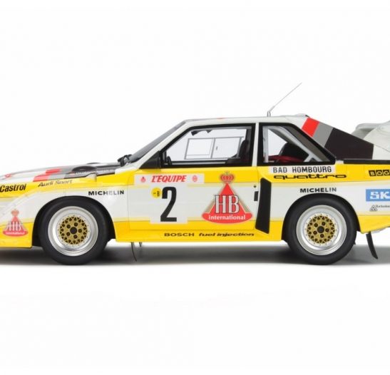 OTTO MOBILE 820 AUDI SPORT QUATTRO model car W Rohrl Monte Carlo Rally 1985 1:18 