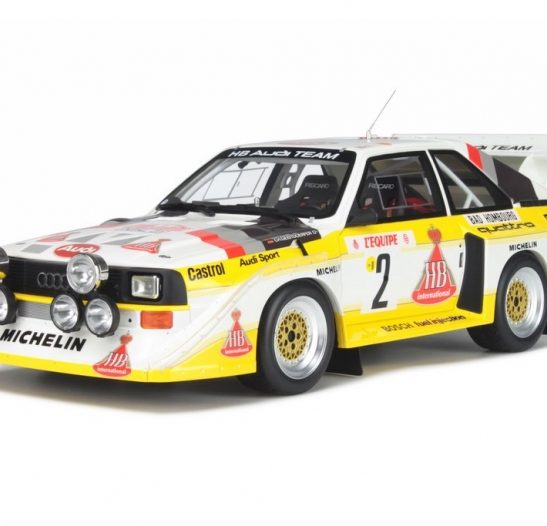 B OT820 1:18 OttO-mobile Audi Sport Quattro Röhrl #3 Rallye Monte-Carlo 1985 Gr 