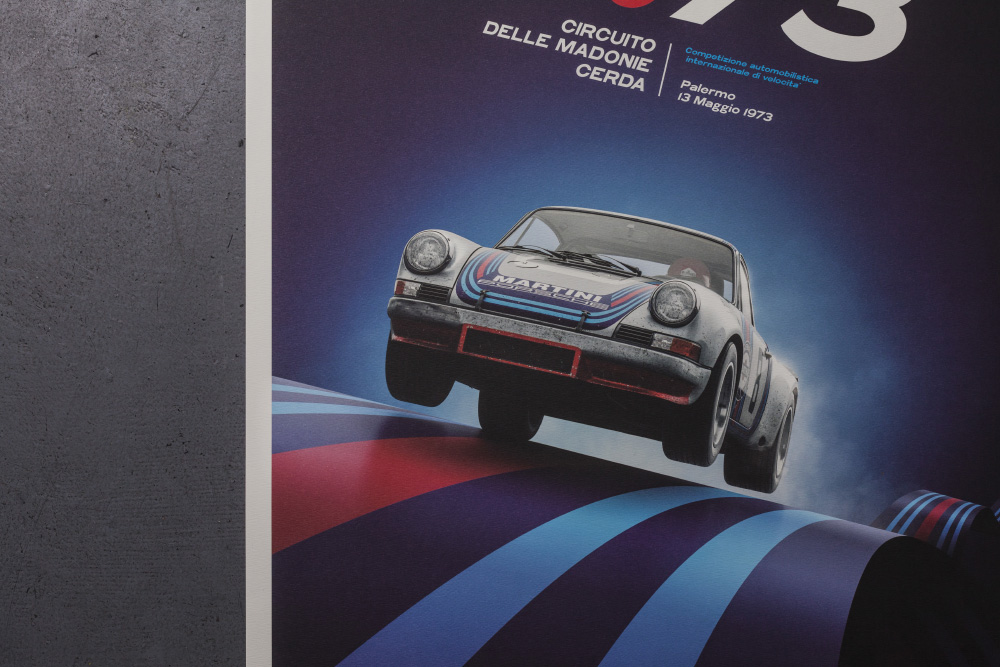 Porsche 54 Targa Florio  Delle Madonie Vintage Poster Print on Paper/Canvas
