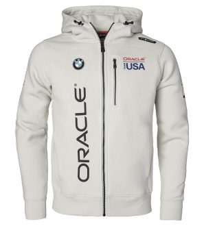 Oracle Team USA Violet Grey Zip Hood Sweater by Sail Racing - Choice Gear