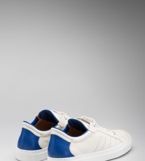 white calf leather sneakers