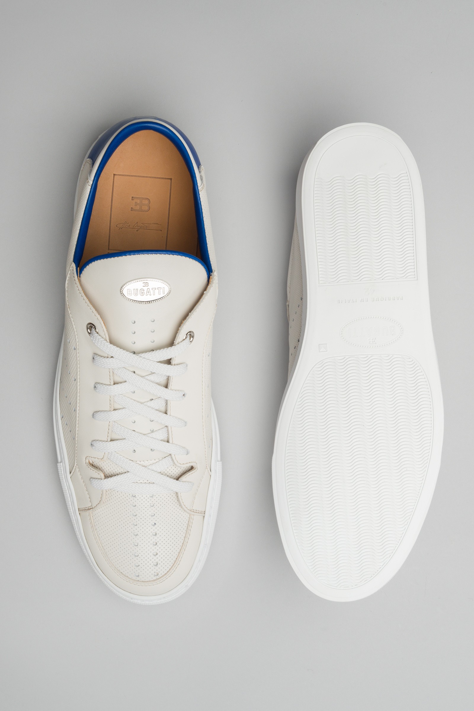white calf leather sneakers
