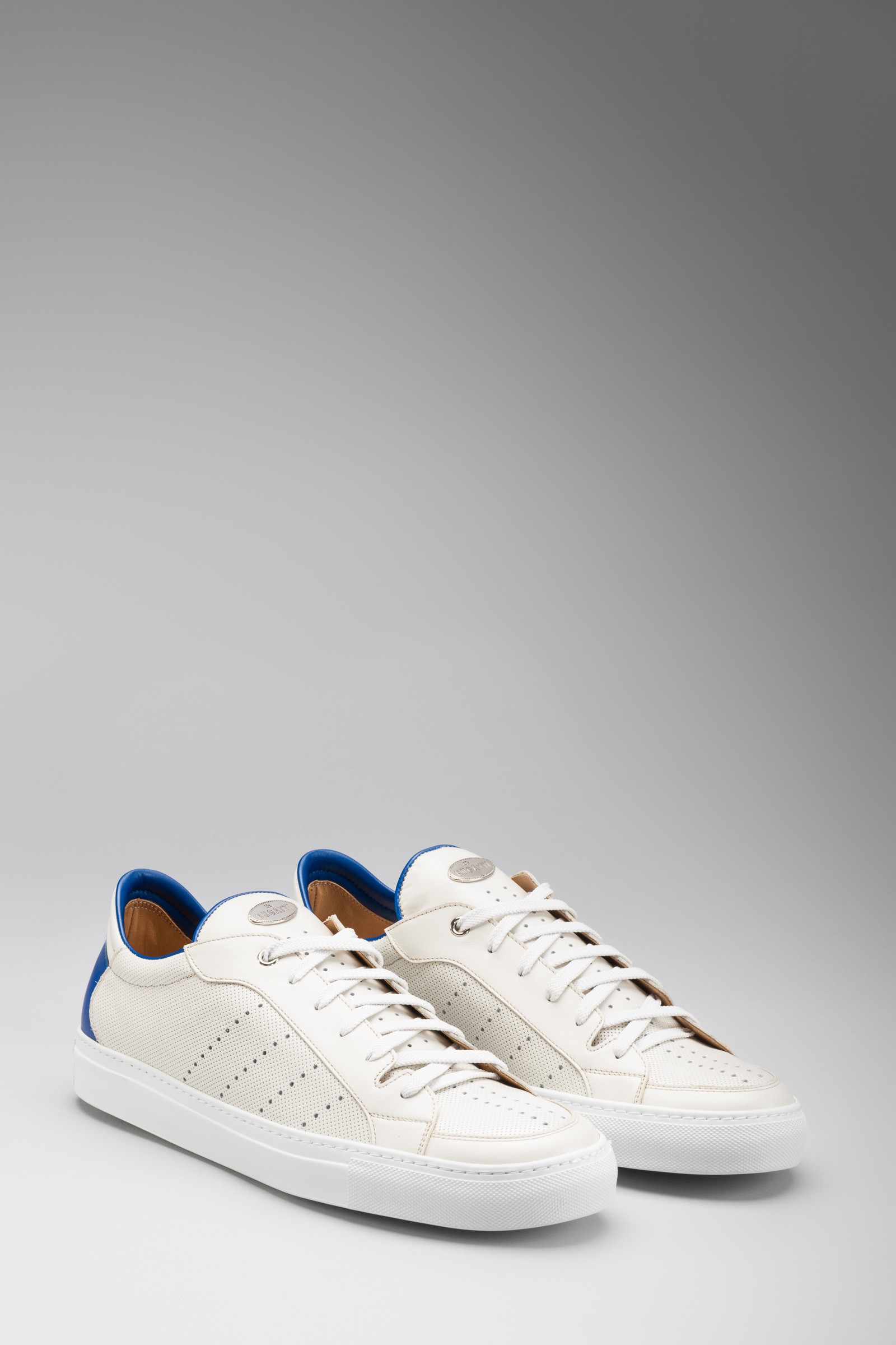 white calf leather sneakers