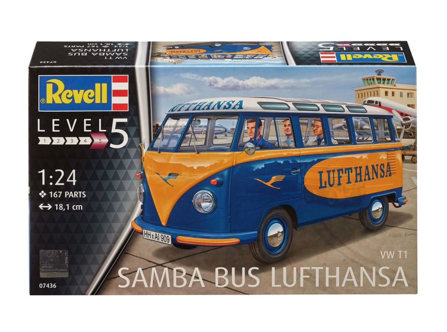 Revell Germany 1/24 VW T1 Samba Bus Lufthansa