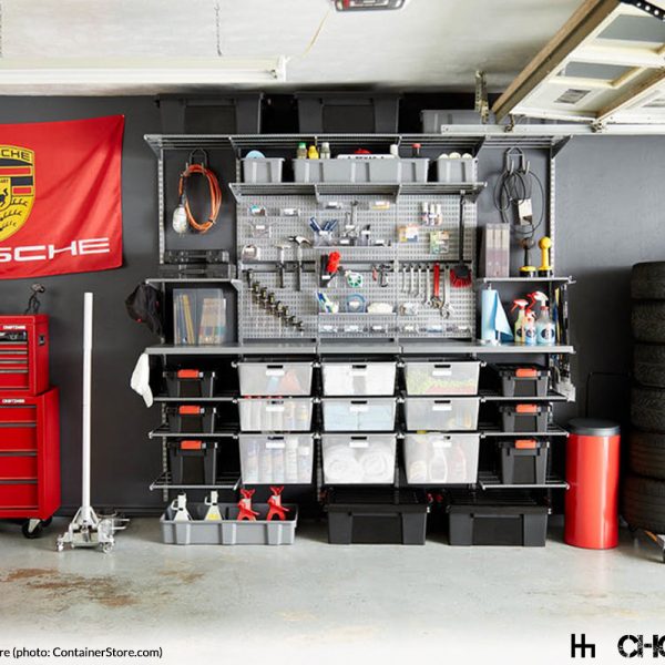 Garage Makeover for Porsche Club Member from Container Store - Choice Gear